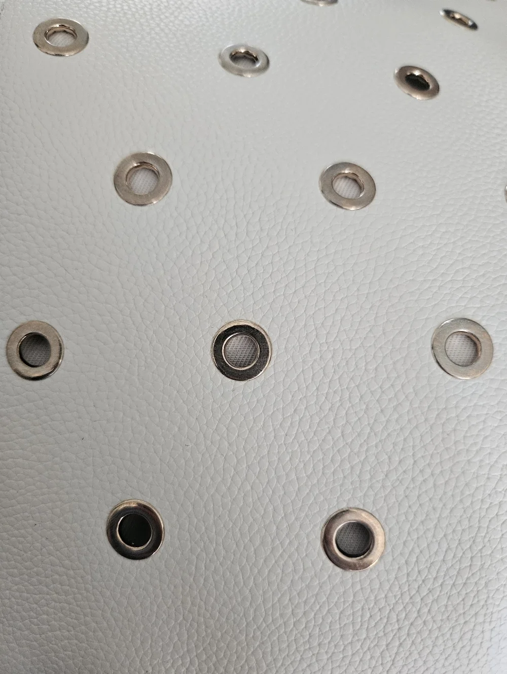 NWT Rachel Zoe Cream Cosmetic Pouch with Gold Grommets